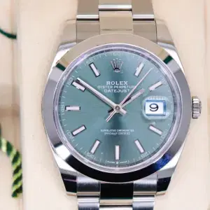 Rolex Datejust 41 126300 Green Dial Brand New