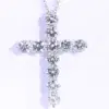 Tiffany & Co 2.23 ct Diamond Cross Pendant Necklace in Platinum