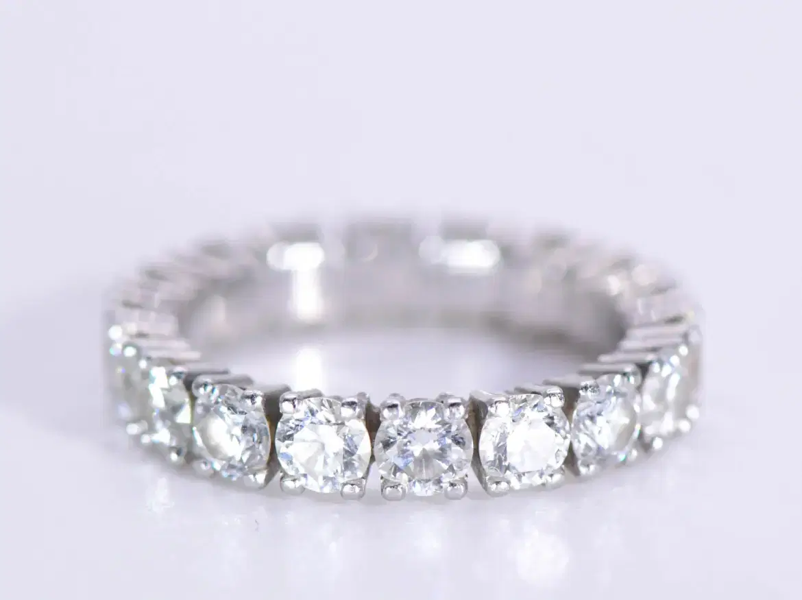 Cartier Destinee Eternity Ring 2.84ct Diamonds and Platinum