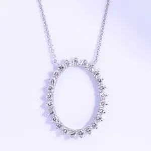 Tiffany & Co. 1 ct Diamond Circle Pendant Necklace in Platinum