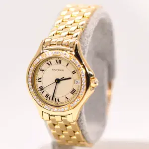 Cartier Panthere Cougar Ladies Watch 22mm Yellow Gold