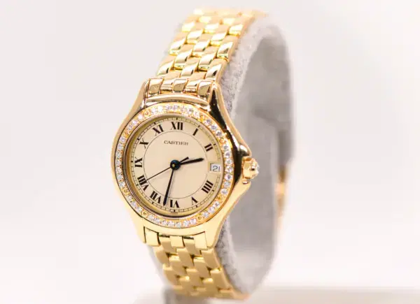 Cartier Panthere Cougar Ladies Watch 22mm Yellow Gold