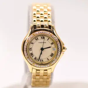 Cartier Panthere Cougar Ladies Watch 22mm Yellow Gold