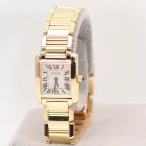 Cartier Tank Francaise Watch 20mm Yellow Gold Box