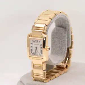 Cartier Tank Francaise Watch 20mm Yellow Gold Box