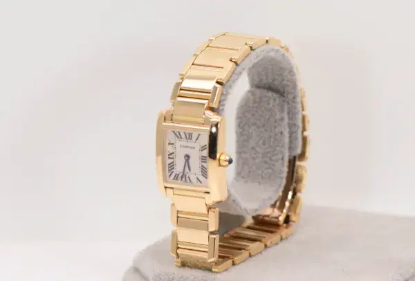 Cartier Tank Francaise Watch 20mm Yellow Gold Box