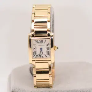 Cartier Tank Francaise Watch 20mm Yellow Gold Box