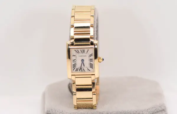 Cartier Tank Francaise Watch 20mm Yellow Gold Box