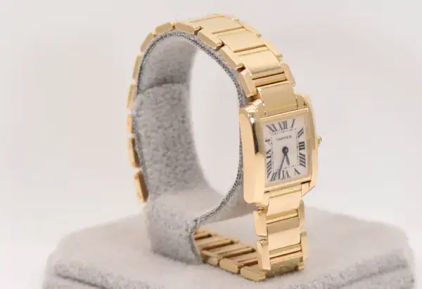 Cartier Tank Francaise Watch 20mm Yellow Gold Box