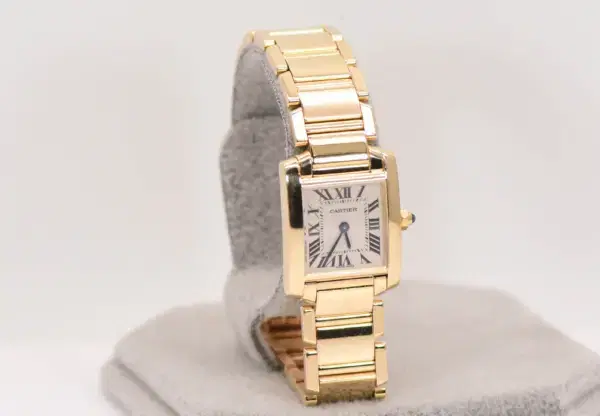 Cartier Tank Francaise Watch 20mm Yellow Gold Box