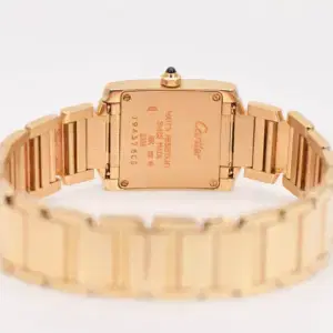 Cartier Tank Francaise Watch 20mm Yellow Gold Box