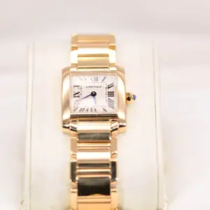 Cartier Tank Francaise Watch 20mm Yellow Gold Box