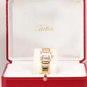 Cartier Tank Francaise Watch 20mm Yellow Gold Box