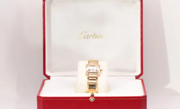 Cartier Tank Francaise Watch 20mm Yellow Gold Box