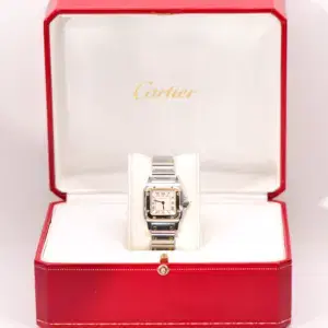 Cartier Santos Watch 24mm Yellow Gold & Steel Box Service