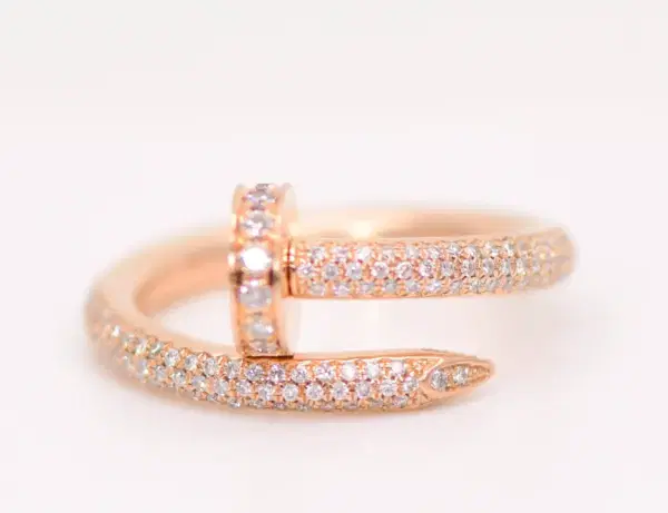 Cartier Juste un Clou Rose Gold and Diamond Ring