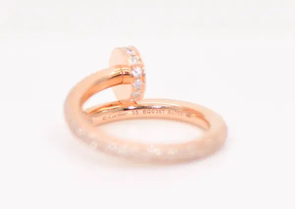 Cartier Juste un Clou Rose Gold and Diamond Ring