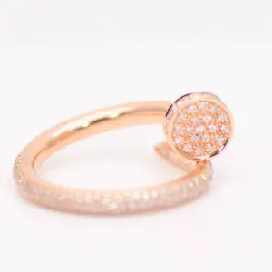 Cartier Juste un Clou Rose Gold and Diamond Ring