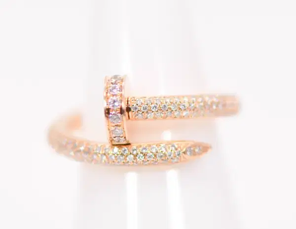 Cartier Juste un Clou Rose Gold and Diamond Ring