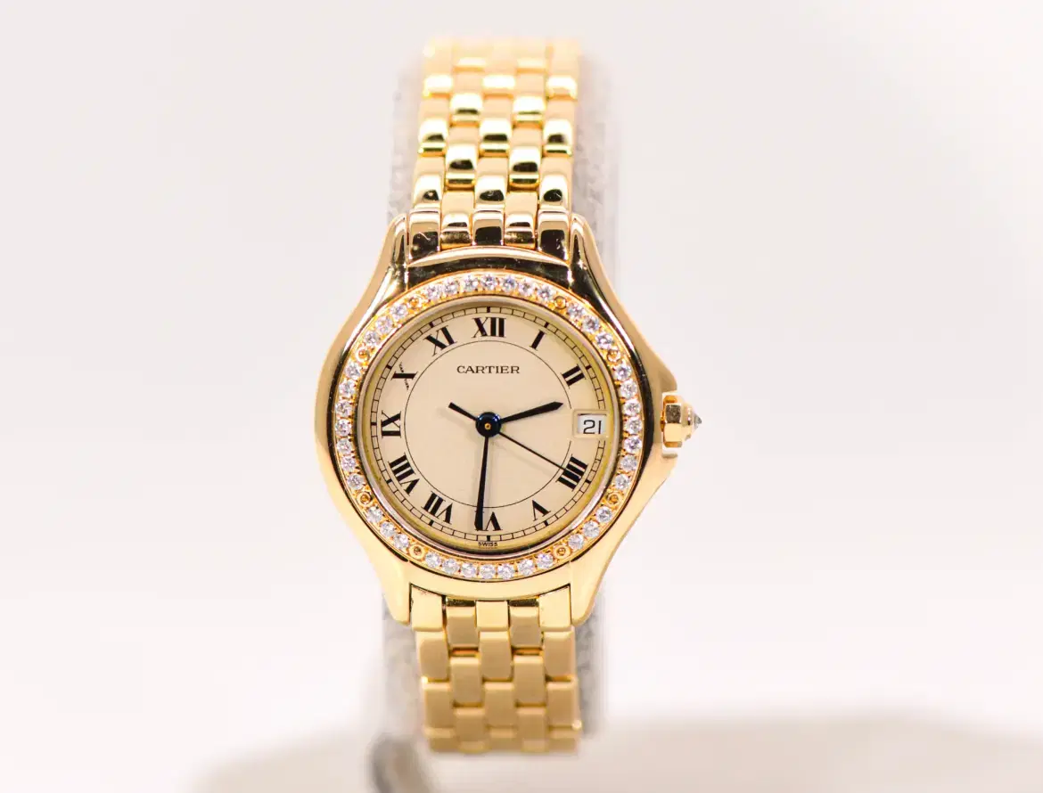 Cartier Panthere Cougar Ladies Watch 22mm Yellow Gold