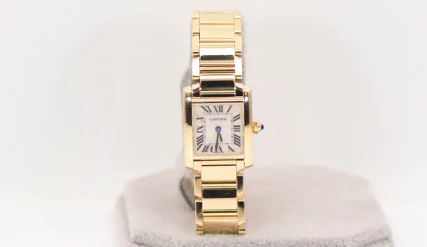 Cartier Tank Francaise Watch 20mm Yellow Gold Box