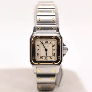 Cartier Santos Watch 24mm Yellow Gold & Steel