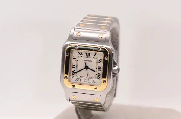 Cartier Santos Watch 31mm Midsize Yellow Gold & Steel