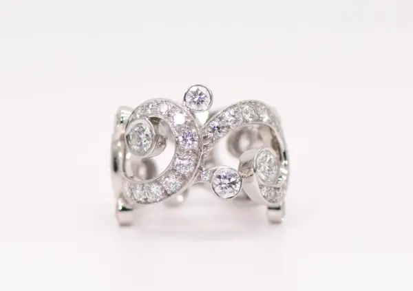 Cartier ‘Boudoir’ High Jewellery Platinum Ring 4.75 ct Diamond