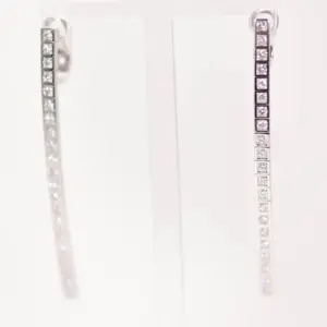 Cartier Lanieres Earrings 1.7ct Diamonds 18k White Gold