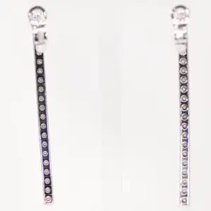 Cartier Lanieres Earrings 1.7ct Diamonds 18k White Gold