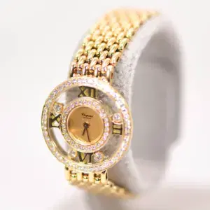 Chopard ‘Happy Diamonds’ Ladies 18k Gold Diamond Watch