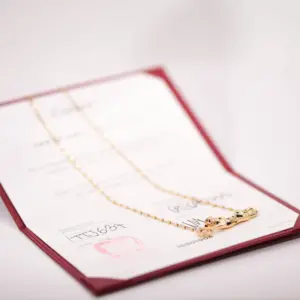 Cartier Panthere 18k Yellow Gold, Enamel Diamond Necklace