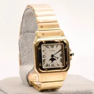 Cartier Santos Galbee Moonphase 29mm 18k Yellow Gold Watch