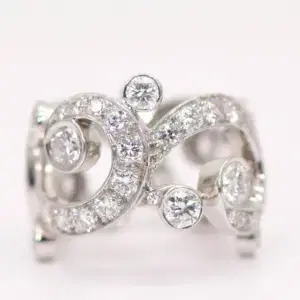 Cartier ‘Boudoir’ High Jewellery Platinum Ring 4.75 ct Diamond