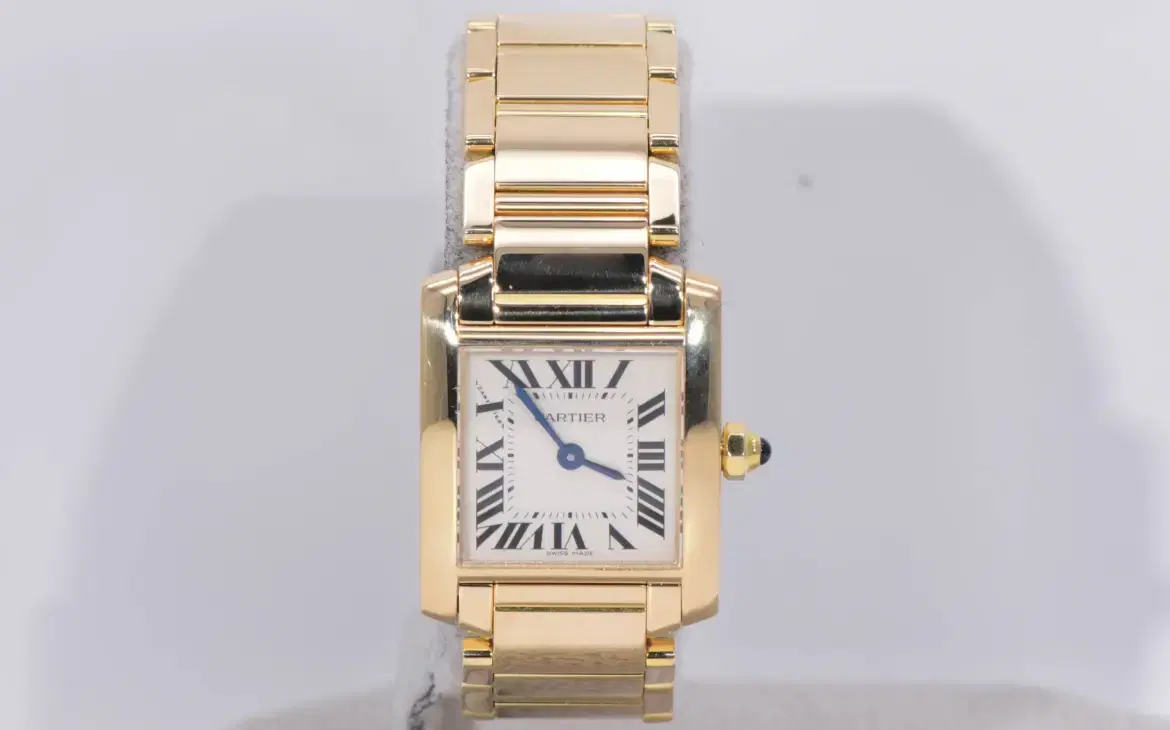 Cartier Tank Francaise Watch 20mm Yellow Gold