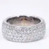 Cartier 2.5 ct 18k White Gold Semi-Eternity Ring