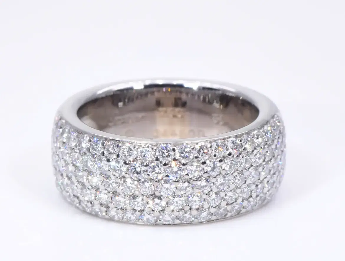 Cartier 2.5 ct 18k White Gold Semi-Eternity Ring