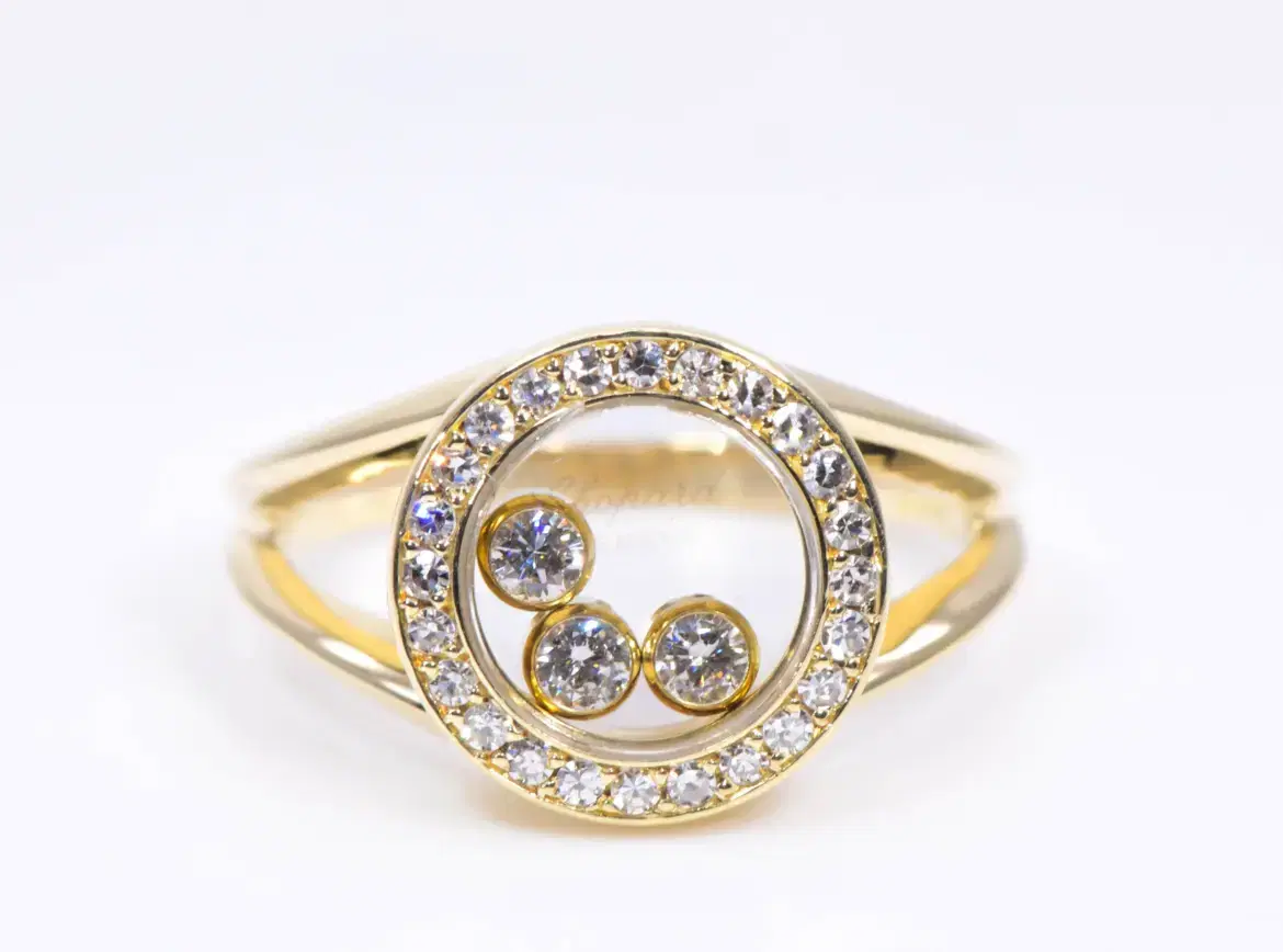 Chopard ‘Happy Diamonds’ 18k Yellow Gold Ring