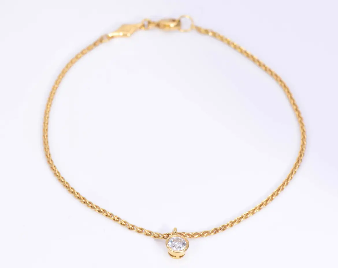 Boodles 0.25ct 18k Yellow Gold Bracelet/ Anklet