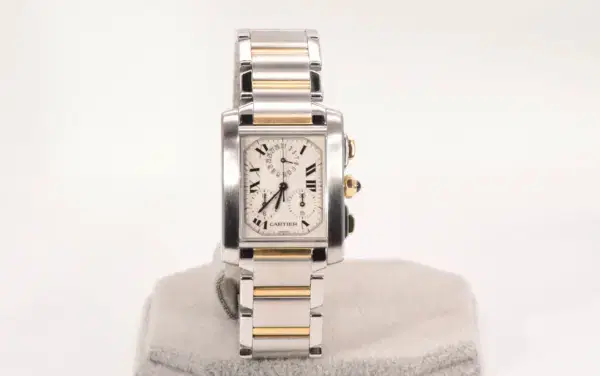 Cartier Tank Francaise Chronograph Watch 39mm Yellow Gold & Steel