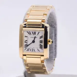 Cartier Tank Francaise Watch 20mm Yellow Gold