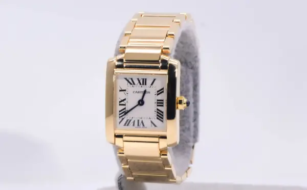 Cartier Tank Francaise Watch 20mm Yellow Gold