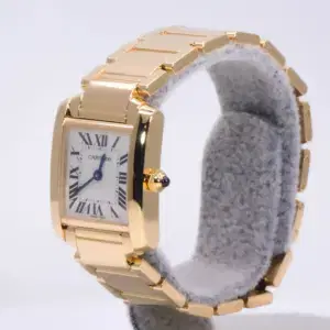 Cartier Tank Francaise Watch 20mm Yellow Gold