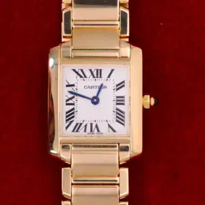 Cartier Tank Francaise Watch 20mm Yellow Gold