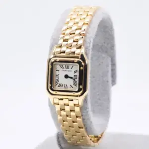 Cartier Panthere Mini Ladies Watch 18k Yellow Gold