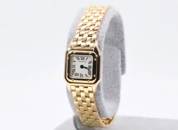 Cartier Panthere Mini Ladies Watch 18k Yellow Gold