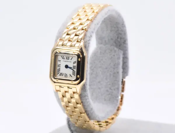 Cartier Panthere Mini Ladies Watch 18k Yellow Gold