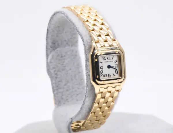 Cartier Panthere Mini Ladies Watch 18k Yellow Gold