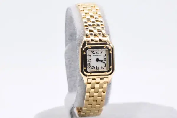 Cartier Panthere Mini Ladies Watch 18k Yellow Gold