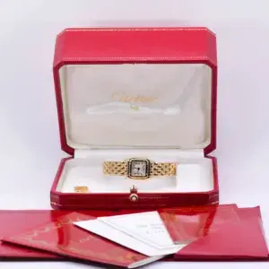 Cartier Panthere Mini Ladies Watch 18k Yellow Gold